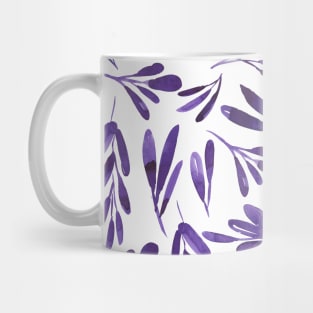 Purple leaves pattern Mug